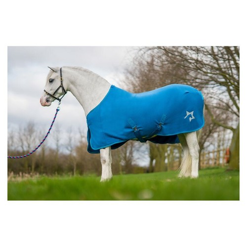 Blue zeddy fleece rug 6 - blue,