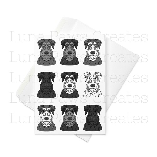 Giant schnauzer card - giant,