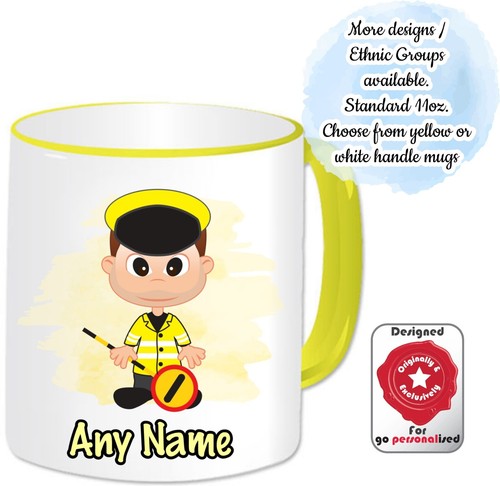 Personalised lollipop man mug - personalised,