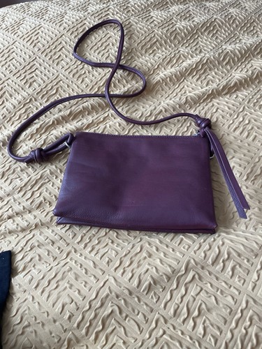 Small leather crossbody bag - leather,