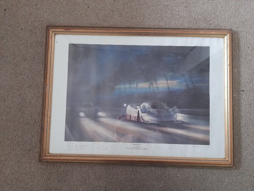 Numbered signed print jaguar - signed,