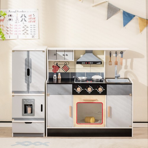 Wooden play kitchen kids - wooden,