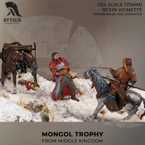 The mongol trophy from middle - mongol,