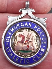 SCARCE 1931 GLAMORGAN POLICE ATHLETIC CLUB STERLING SILVER WINNERS MEDALLION