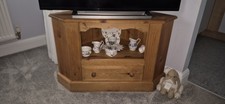 Solid Wood Television/Media Unit Pinewood. Has Storage Draw.