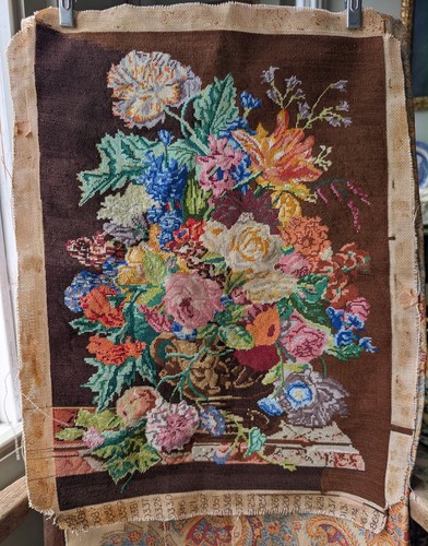 Vintage needlepoint tapestry - vintage,