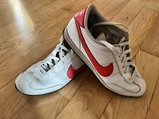Nike Retro UK10 Oceania Leather White/Red RARE Forest Gump Pegasus Tailwind Air