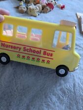 Sylvanian Families Rainbow Nursery School Bus With Trampoline