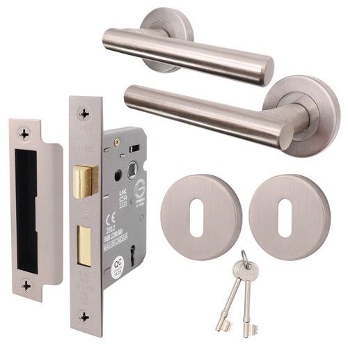 Satin bathroom door - satin,