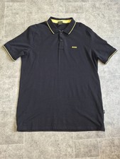 Hugo Boss Polo Shirt Black Size XL Pre-Owned