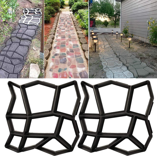 Concrete molds for walkways - concrete,