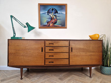 Meredew Vintage 1950s Mid Century Danish Design Sideboard Buffet Credenza BL661