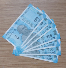 INDIA: INDIAN 50 RUPEE BANK OF INDIA  CONS.UNC. REPL. X7 NOTES 2018