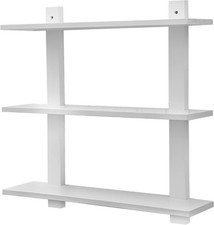 3 Tier Floating Wall Shelves, Over The Toilet Shelves for AUCTION