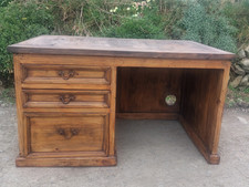Large desk solid vintage - large,