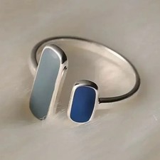 Sterling Silver Blue Stone