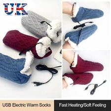 5V USB Heated Socks Fast Heating Feet Warmer Winter Electric Warm Socks Home