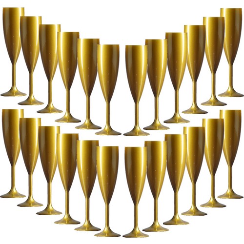 Polycarbonate champagne flutes - champagne,