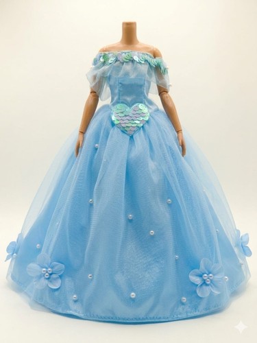 Blue wedding dress - blue,