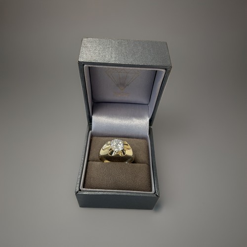 9ct yellow gold gents cubic - gold,