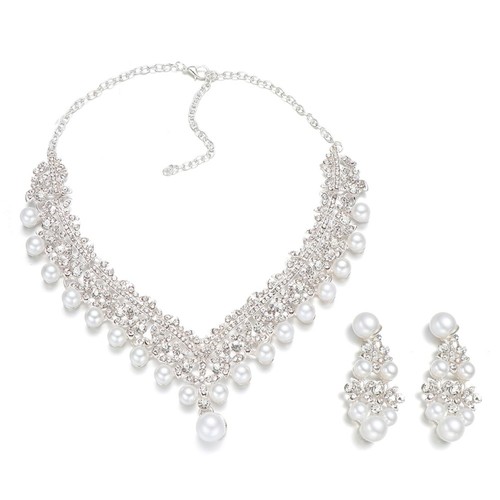 Bridesmaid pearl necklace prom - bridesmaid,