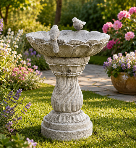 Decorative garden bird bath - decorative,
