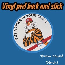 ESSO put a Tiger in your tank Vinyl Sticker Can Jug pourer Retro classic vintage