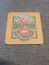 Wm Younger's - Chieftain Light - Beermat - 1980s Breweriana