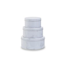 Set of 3 Size Stacking White