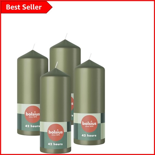 Unscented green pillar - &,