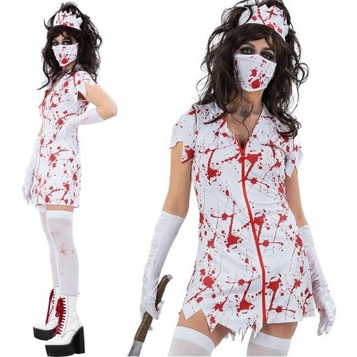 Ladies halloween zombie - zombie, nurse