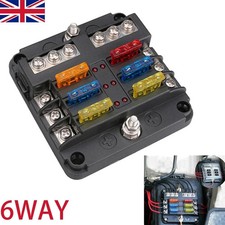 6 Way Blade Fuse Box Block