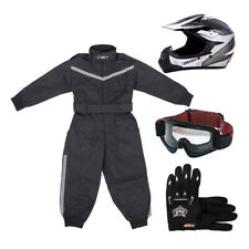 ZORAX Kids Motocross Helmet Motorcycle Child Race Suit Overalls Gloves Goggles