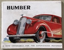 HUMBER Car Range Sales
