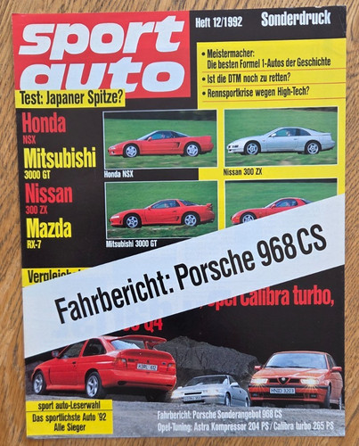 1992 porsche 968 - 1992, cs