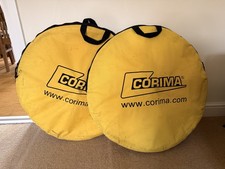 Pair of Road Bike Carbon Tubular Wheels Corima Aero + Bike Wheelset (Campag)