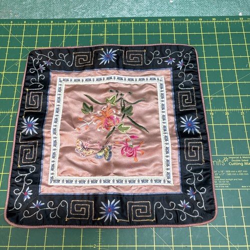Chinese silk embroidery zipped - chinese,