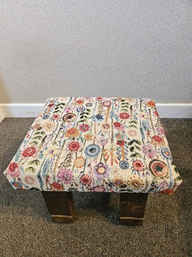 Hand made wooden footstool - wooden,
