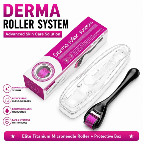 Derma skin roller 540 titanium - derma,