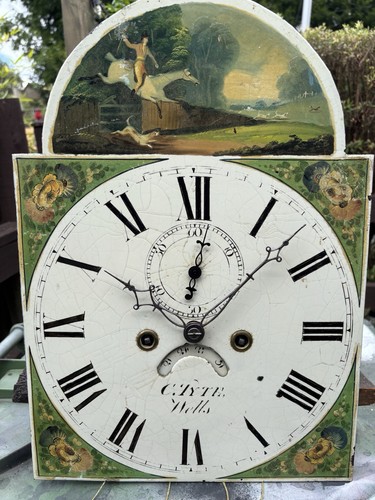 Antique longcase dial - longcase,
