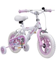 Girls 12 Inch Pedal Pals Unicorn Kids Bike with Stabilisers