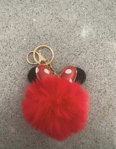 Minnie mouse inspired keyring - mouse,