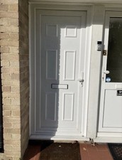 Upvc White Front Door With