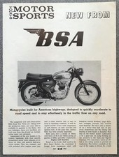 BSA Motor Sports Motorcycles USA Sales Brochure MAY 1962 ROYAL STAR TWINS+