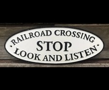Railroad Crossing STOP, LOOK