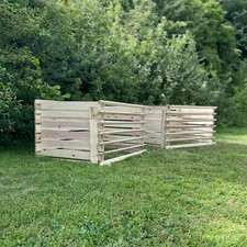 Wooden slatted garden - slatted,