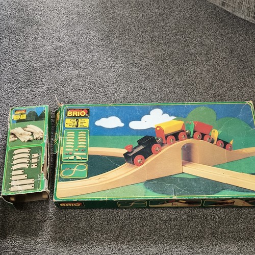 Brio wooden train track set - train,