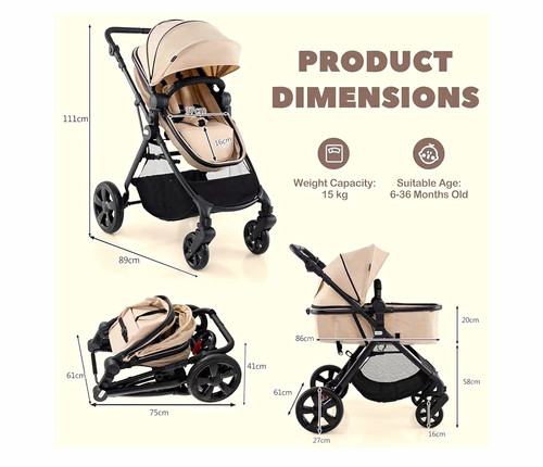 Beige black baby - beige/black,