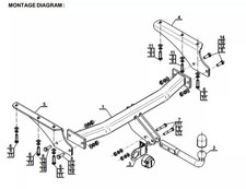 Swan Neck Tow Bar For JEEP
