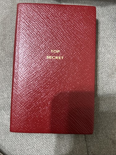 Smythson panama red - red, leather